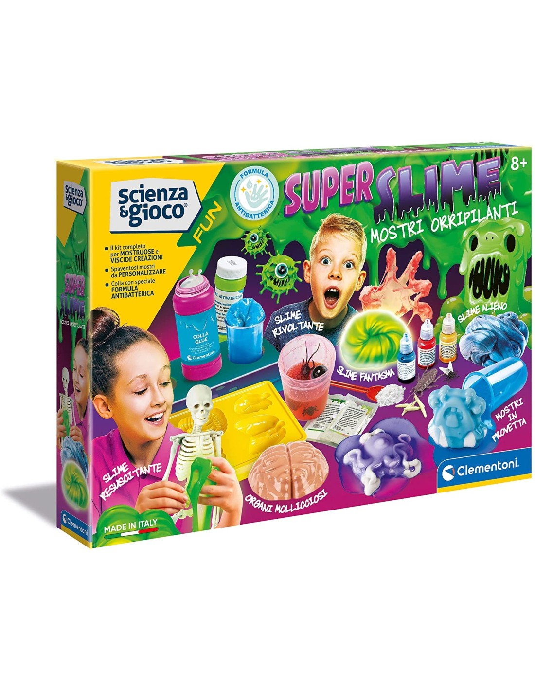 Laboratorio Clementoni Slime Super Colorati Mermaid Slime Lab
