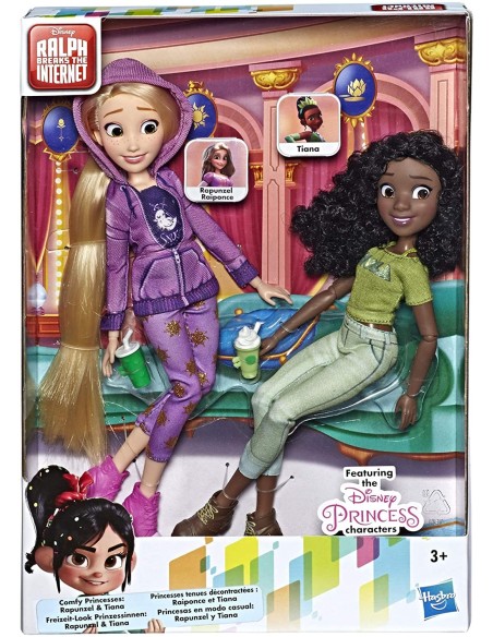 Disney Principesse - Bambole Rapunzel e Tiana comfy squad TOYE7418ES00 Hasbro | Futurartshop.com