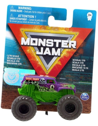 Macchina Monster Jam - Grave Digger Viola TOY20120609 Spin master | Futurartshop.com