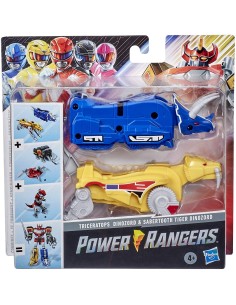 Power Rangers - Triceratopo e Tigre Sabertoothed TOYE7788/E9539 Hasbro | Futurartshop.com