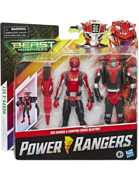 Power Rangers - Ranger Rosso e Morphin Cruise Beastbot TOYE7270/E7324 Hasbro | Futurartshop.com