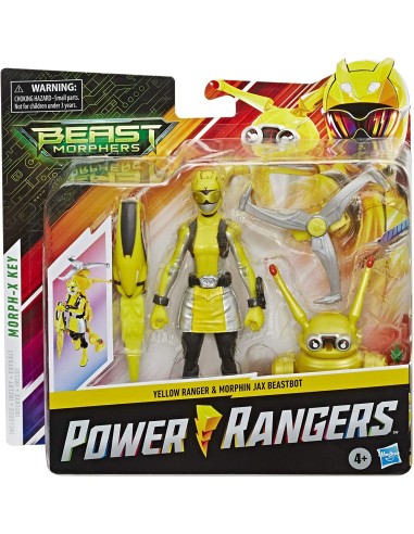 Power Ranger - Ranger Giallo e Morphin Jax Beastbot TOYE7270/E8087 Hasbro | Futurartshop.com