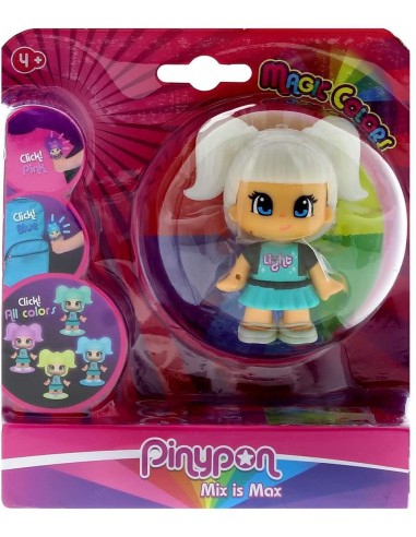 PinyPon-Mini lalka magiczne włosy z zieloną siatką WON700014706/27939 Famosa- Futurartshop.com