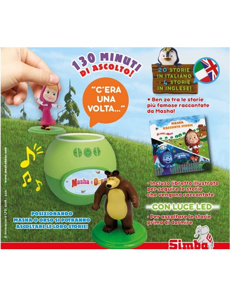 Masha And The Bear-Masha tells stories with audio SIM7101100076 Simba Toys | Futurartshop.com