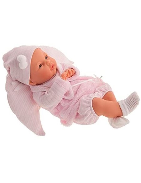 Reborn doll with pink pillow KRE14049 Antonio Juan | Futurartshop.com