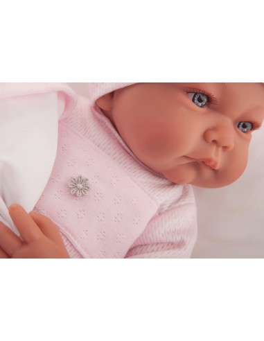 Reborn doll-Nica with pink pillow KRE33082 Antonio Juan | Futurartshop.com