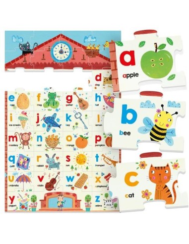 Scuola di inglese - Alfabeto puzzle Ecoplay HEAMU28528 Headu | Futurartshop.com