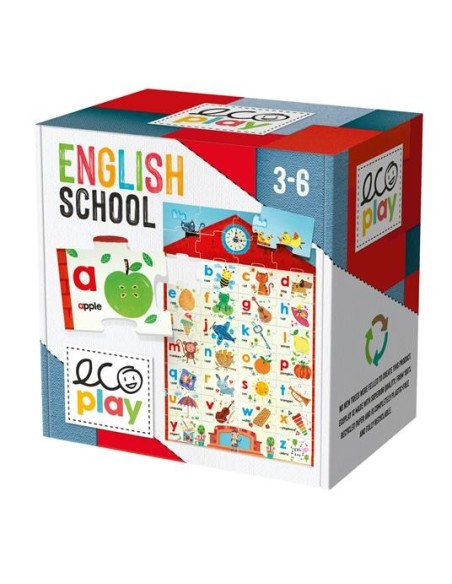 Scuola di inglese - Alfabeto puzzle Ecoplay HEAMU28528 Headu | Futurartshop.com
