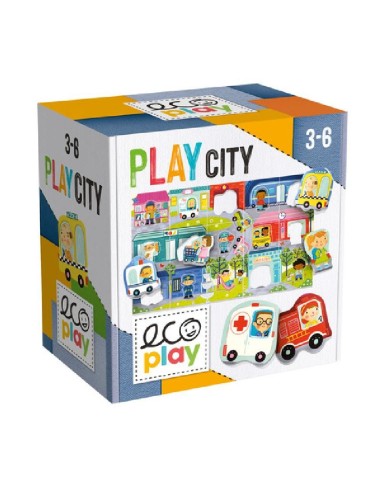 Puzzle Costruisci la città - Play City Ecoplay HEAMU28474 Headu | Futurartshop.com