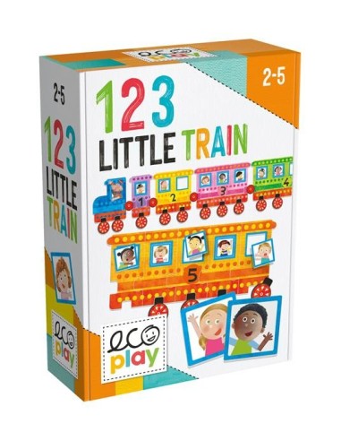Puzzle 123 Small Train - Ecopla Puzzle HEAMU28566 Headu | Futurartshop.com