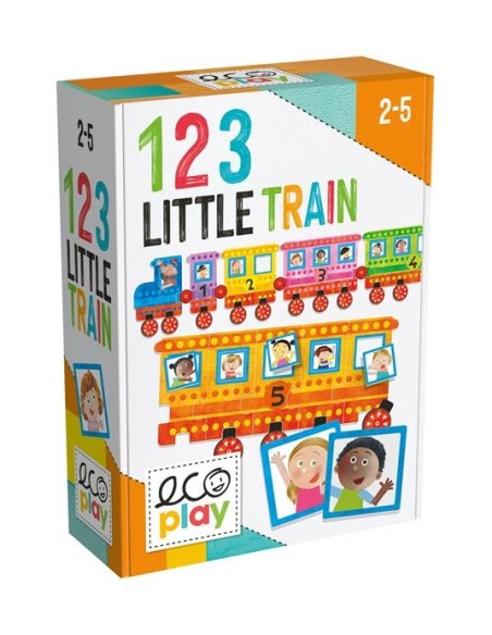 Puzzle 123 Small Train - Ecopla Puzzle HEAMU28566 Headu | Futurartshop.com