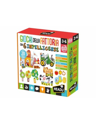 Giochi della Fattoria con 6 intelligenze HEAIT29549 Headu | Futurartshop.com