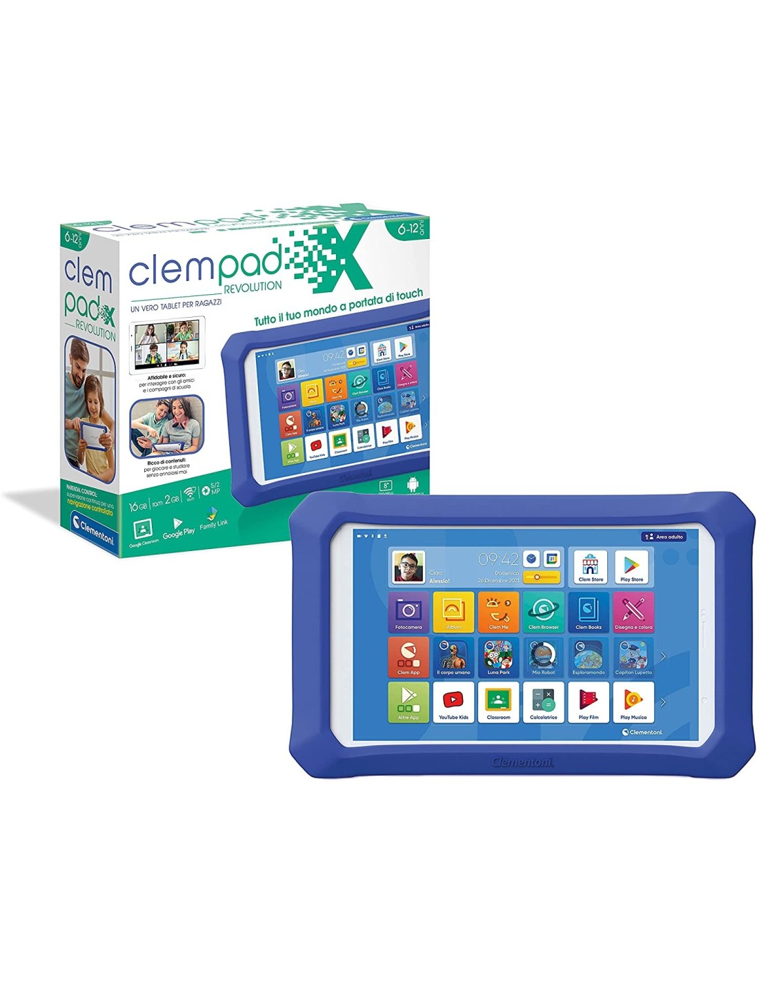Tablet Clempad X Revolution pollici Tablet educativo per bambini