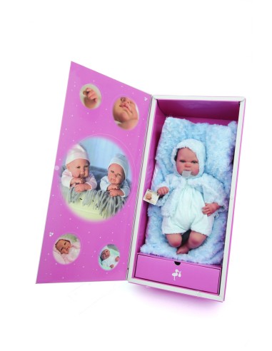 Arias - Bambola Reborn cuscino azzurro GIO98028 Giochi Preziosi | Futurartshop.com
