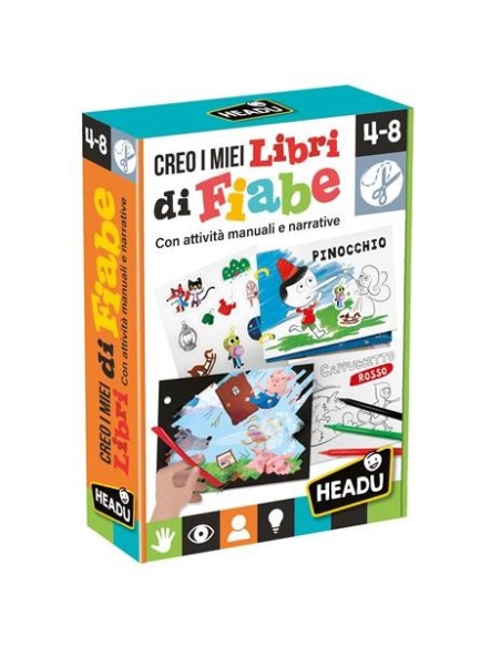 Creo i miei libri di fiabe - Gioco educativo HEAIT29280 Headu | Futurartshop.com