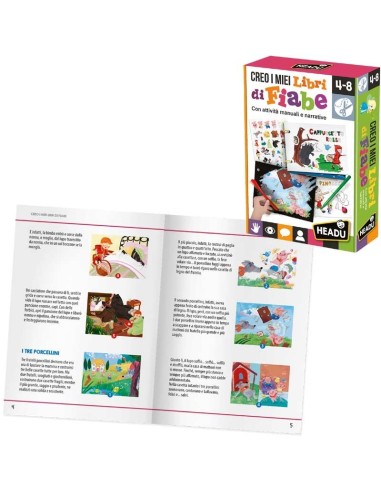Creo i miei libri di fiabe - Gioco educativo HEAIT29280 Headu | Futurartshop.com