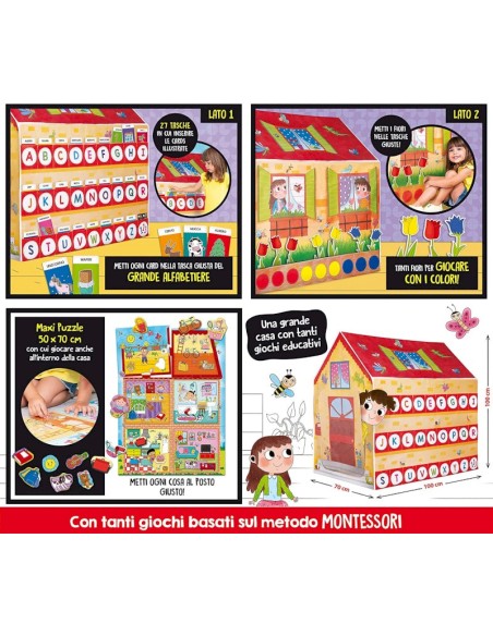 La Casa dei giochi Montessori LIS88782 Lisciani | Futurartshop.com