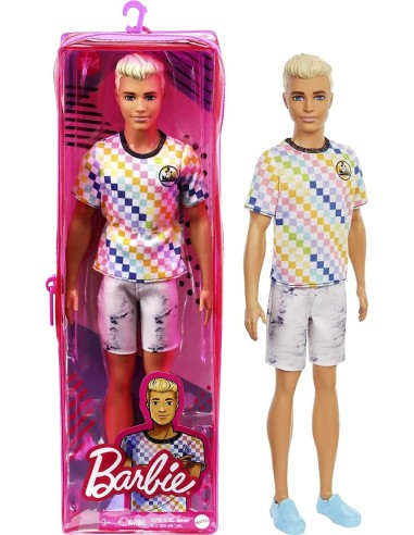 Barbie - Ken Fashionistas con maglia a scacchi 174 TOYDWK44/GRB90 Mattel | Futurartshop.com