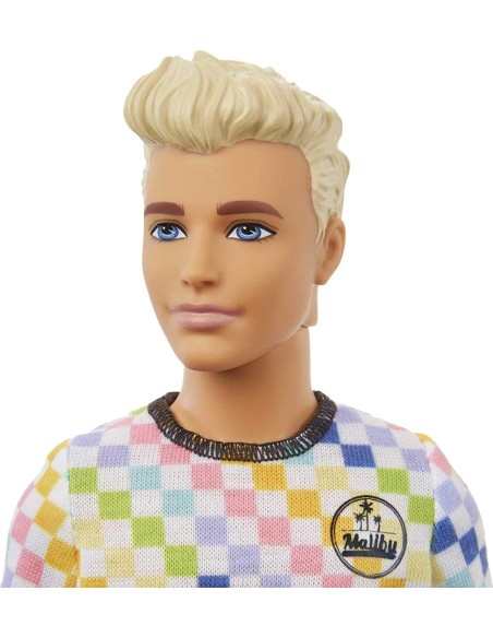 Barbie - Ken Fashionistas con maglia a scacchi 174 TOYDWK44/GRB90 Mattel | Futurartshop.com