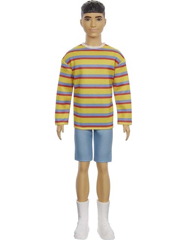 Barbie - Ken Fashionistas con maglia a righe 175 TOYDWK44/GRB91 Mattel | Futurartshop.com