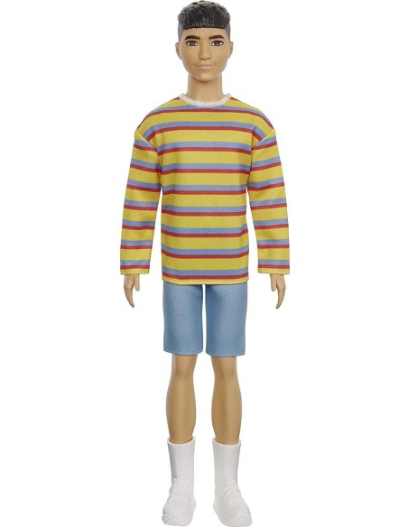 Barbie-Ken fashionistas with striped knit 175 TOYDWK44/GRB91 Mattel | Futurartshop.com