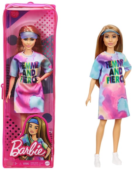Barbie Fashionistas with multicolor dress and visor 159 TOYFBR37/GRB51 Mattel | Futurartshop.com