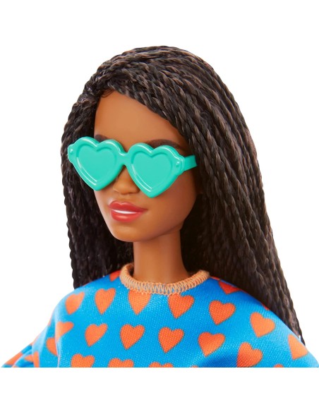 Barbie Fashionistas with blue dress at Hearts 172 TOYFBR37/GRB63 Mattel | Futurartshop.com