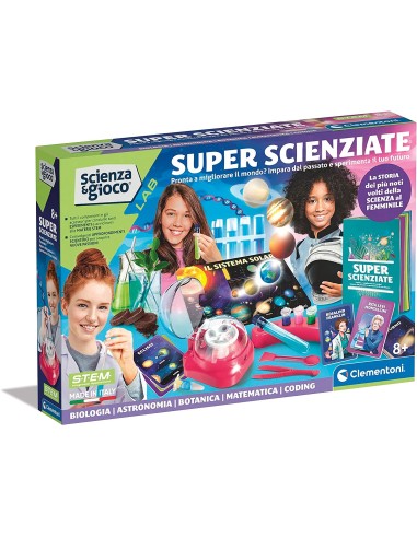 Scienza e Gioco - Kit Super Scienziate CLE19244 Clementoni | Futurartshop.com