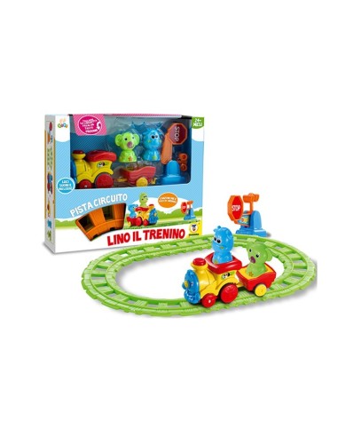 Lino The Little Train with lights and sounds in 2 colors TEO66309 Teorema | Futurartshop.com