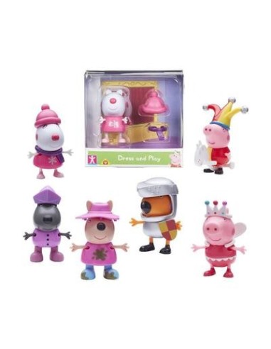 Peppa Pig characters with clothes-6 models GIOPPC94000 Giochi Preziosi | Futurartshop.com