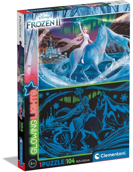 Frozen 2 Puzzle 104 pieces that glows in the dark CLE27548 Clementoni | Futurartshop.com