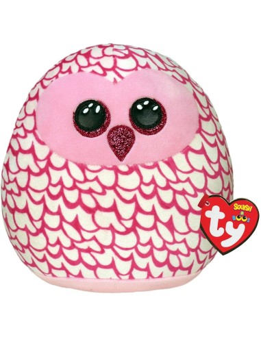 Plush squish to Boos Pinky Owl 22cm CRAT39300 Ty | Futurartshop.com