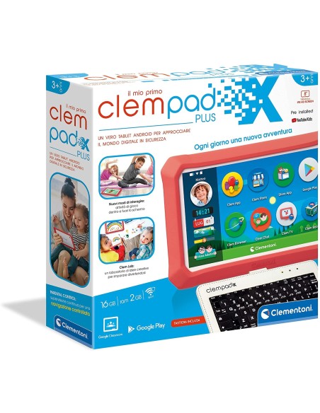 Clementoni - Il mio primo Clempad plus 8 pollici CLE16629 Clementoni | Futurartshop.com