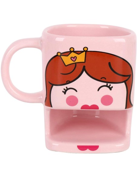 Ceramic cup Princess cookie holder 250ml TOTXL1905 Futurart | Futurartshop.com