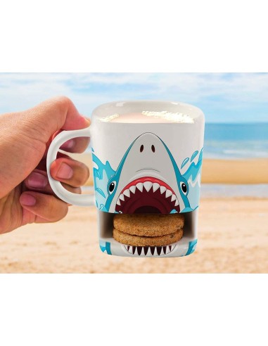 Tazza in ceramica Squalo porta biscotti 250 ml TOTXL1904 Futurart | Futurartshop.com