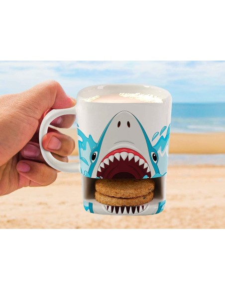 Ceramic Mug shark cookie holder 250ml TOTXL1904 Futurart | Futurartshop.com