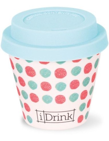 Mini tazza in bambù a pois 90 ml TOTID0120 Futurart | Futurartshop.com