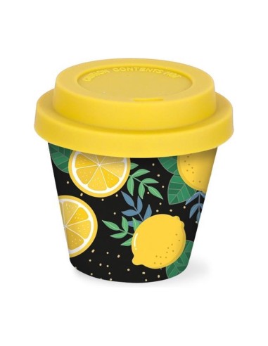 Mini bamboo mug with lemons 90ml China manufacturer TOTID0127 Futurart | Futurartshop.com