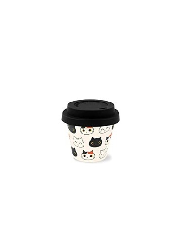 Mini bamboo mug with cats 90ml China manufacturer TOTID0133 Futurart | Futurartshop.com