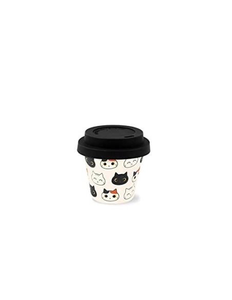 Mini tazza in bambù con gatti 90 ml TOTID0133 Futurart | Futurartshop.com
