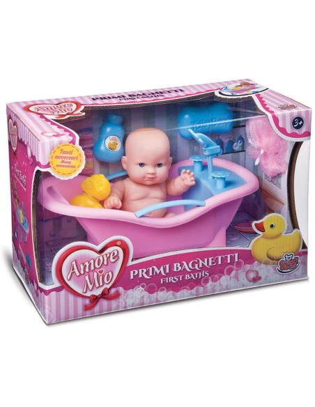 Amore Mio - Bambola primi bagnetti con accessori GRAGG-71194 Grandi giochi | Futurartshop.com