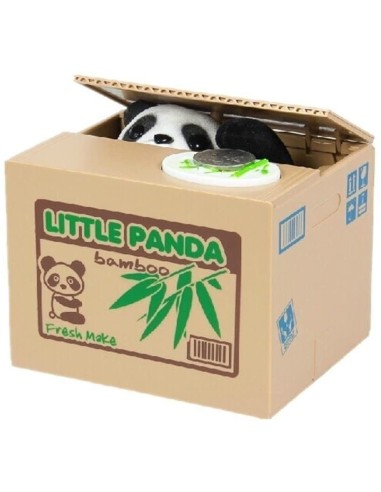 Piggy bank Panda grabs coins TOTXL1627 i-total | Futurartshop.com