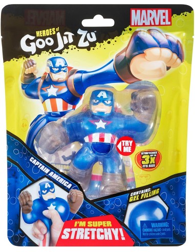 Goo Jit Zu - Capitan America super elastico 13 cm GRAGJT04000-1 Grandi giochi | Futurartshop.com