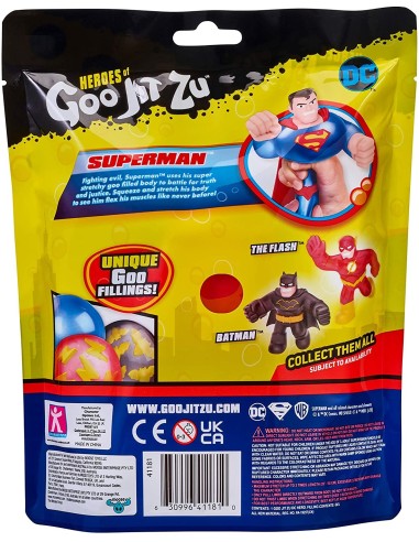 Goo Jit Zu-Super Man super elastic 13cm GRAGJT22000-3 Grandi giochi | Futurartshop.com