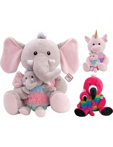 Plush animals mom with puppy - 3 models GLO83443 Globo | Futurartshop.com