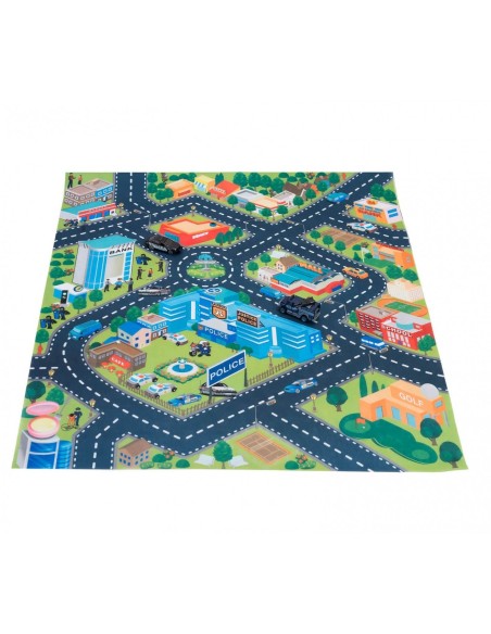 Carpet with map and vehicles - 4 models GLO36960 Globo | Futurartshop.com