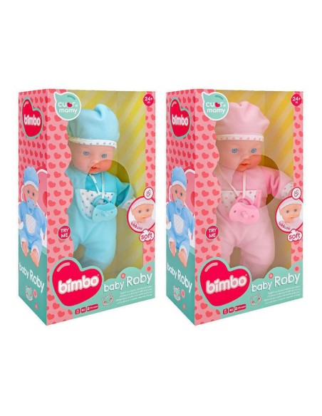 Interactive Roby doll with pacifier - 2 colors GLO39072 Globo | Futurartshop.com