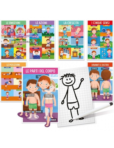Educational Game-My First Human Body Montessori Method HEAIT28108 Headu | Futurartshop.com