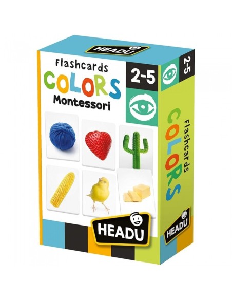 Gioco educativo - Flashcards Colors metodo Montessori HEAMU27859 Headu | Futurartshop.com