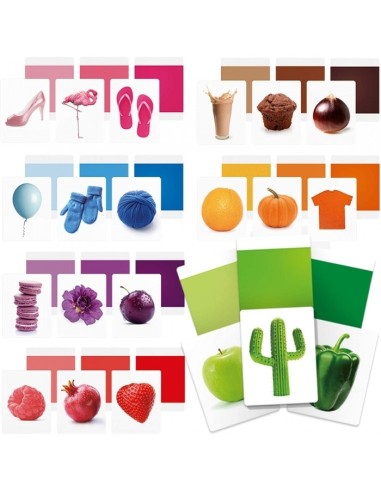 Gioco educativo - Flashcards Colors metodo Montessori HEAMU27859 Headu | Futurartshop.com